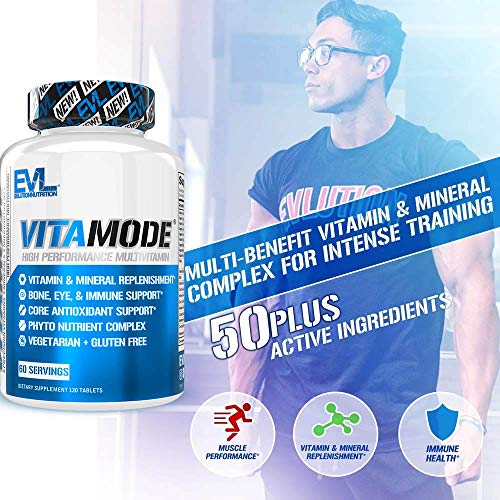 Evlution Nutrition Mens Multivitamin, VitaMode - High Performance Daily Vitamin Support (60 Servings)