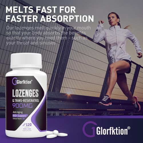 NMN + 99% Pure Trans-Resveratrol 900mg Tablets - 600 Lozenges (Pack of 5) for Anti-Aging & Cellular Health