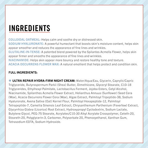 First Aid Beauty Night Cream Ultra Repair - Rich Hydration, Age-Resisting, Sensitive Skin, 1.7 oz