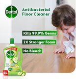 Dettol Power Floor Cleaner - Green Apple Scent (3L)