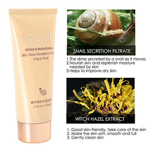 Snail Repair Moist Facial Cleanser - Deep Cleansing & Nourishing for Dry Skin