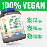 Applied Nutrition Critical Plant Vegan Protein Powder - Vanilla - 1.8kg (60 Servings) - Dairy-Free, SOYA, Pea & Brown Rice Protein