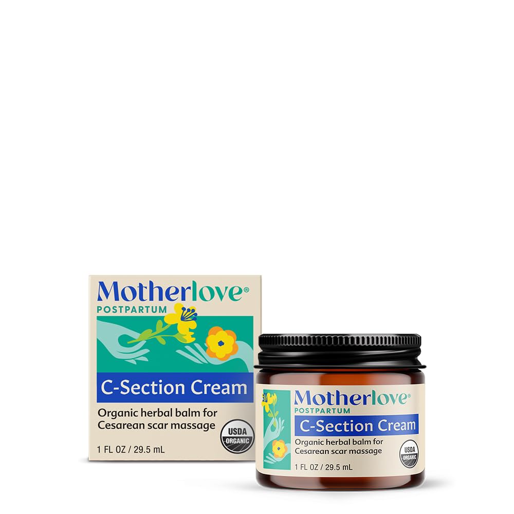 Motherlove C-Section Cream - Organic Herbal Scar Care (1oz)
