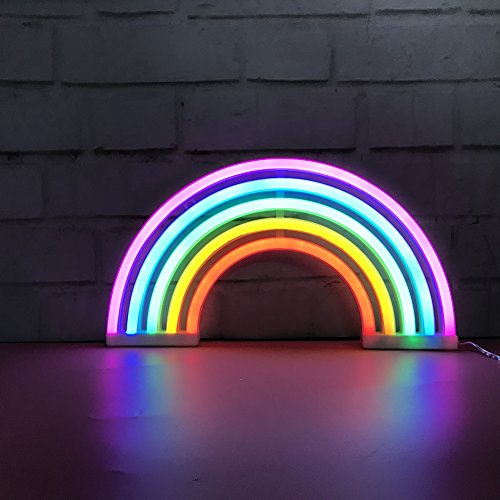 Neon Rainbow LED Sign - Decorative Wall Light for Kids Room & Party Decor