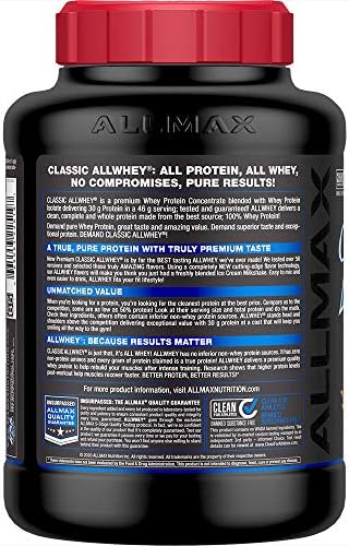 ALLMAX, CLASSIC ALLWHEY®, 100% Whey Protein, Chocolate Peanut Butter, 5 lbs (2.27 kg)