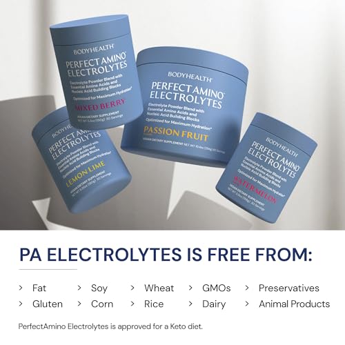 BodyHealth PerfectAmino Sugar-Free Electrolyte Drink Powder - Lemon Lime