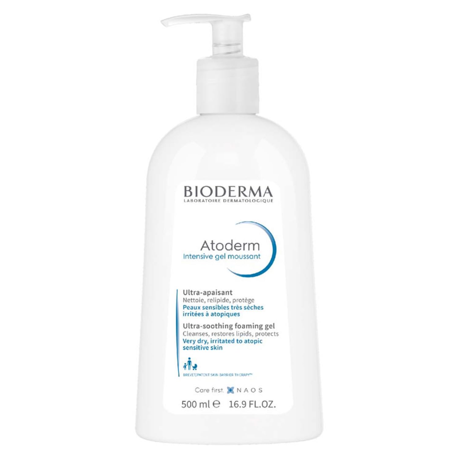 Bioderma Atoderm Intensive Gel Moussant – Ultra-Gentle Cleansing Gel for Dry Skin – 500ml