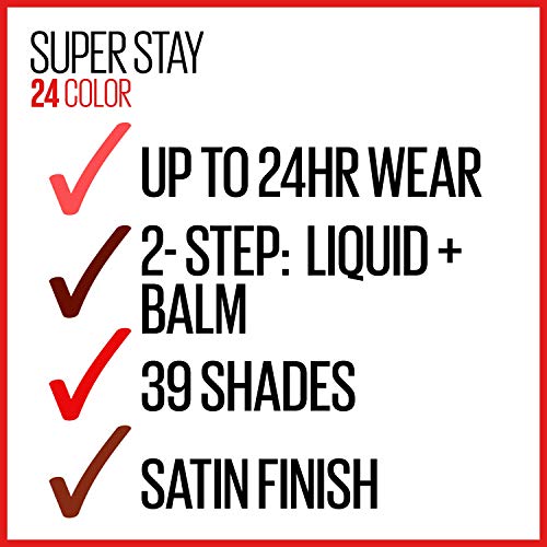 Maybelline Super Stay 24H Liquid Lipstick - Frosted Mauve, Long-Lasting & Moisturizing