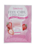 Feel Cool Strawberry Mouth Freshener Strips - Dissolvable, 24 Leaves for Instant Fresh Breath