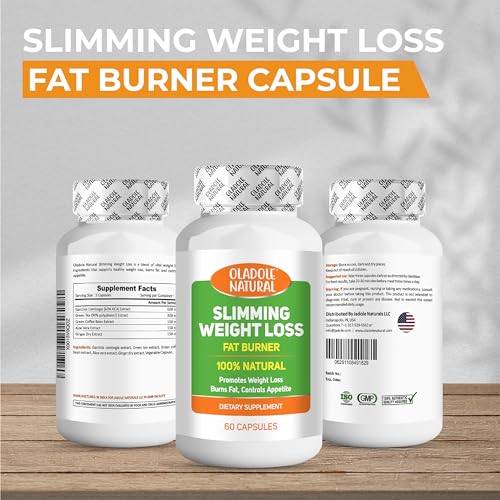 Oladole Natural Weight Loss Pill with Diet Support - Powerful Fat Burning Slimming Supplement