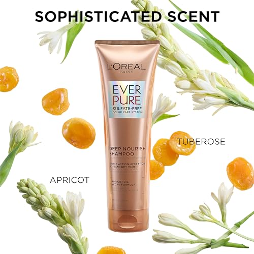 L'Oreal Paris EverCreme Sulfate Free Shampoo for Dry Hair - 8.5 Fl Oz
