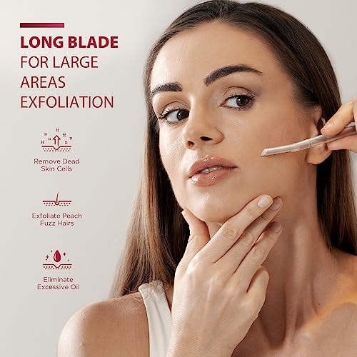 SINAHET Dermaplane Razor for Women - Professional Facial Hair Removal Tool (6 Count)