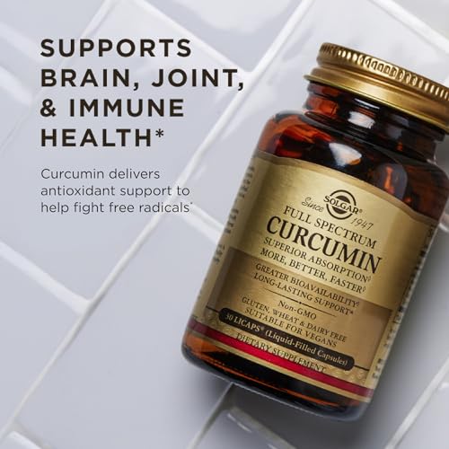 Solgar Full Spectrum Curcumin Liquid Extract Supplement - 60 Softgels