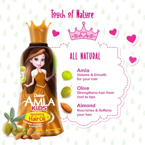 Dabur Amla Kids Hair Oil with Amla, Almond & Olive (200ml)