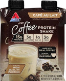 Atkins Iced Coffee Cafe Au Lait Protein Shake - Ready to Drink, High Protein, Convenient 4-Pack