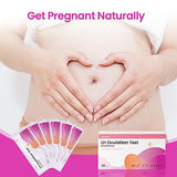 Femometer 50-Pack Sensitive LH Ovulation Test Strips Kit with App Support