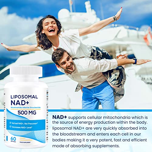 Liposomal NAD+ 500 MG with TMG 250 MG - Superior Absorption for Healthy Aging