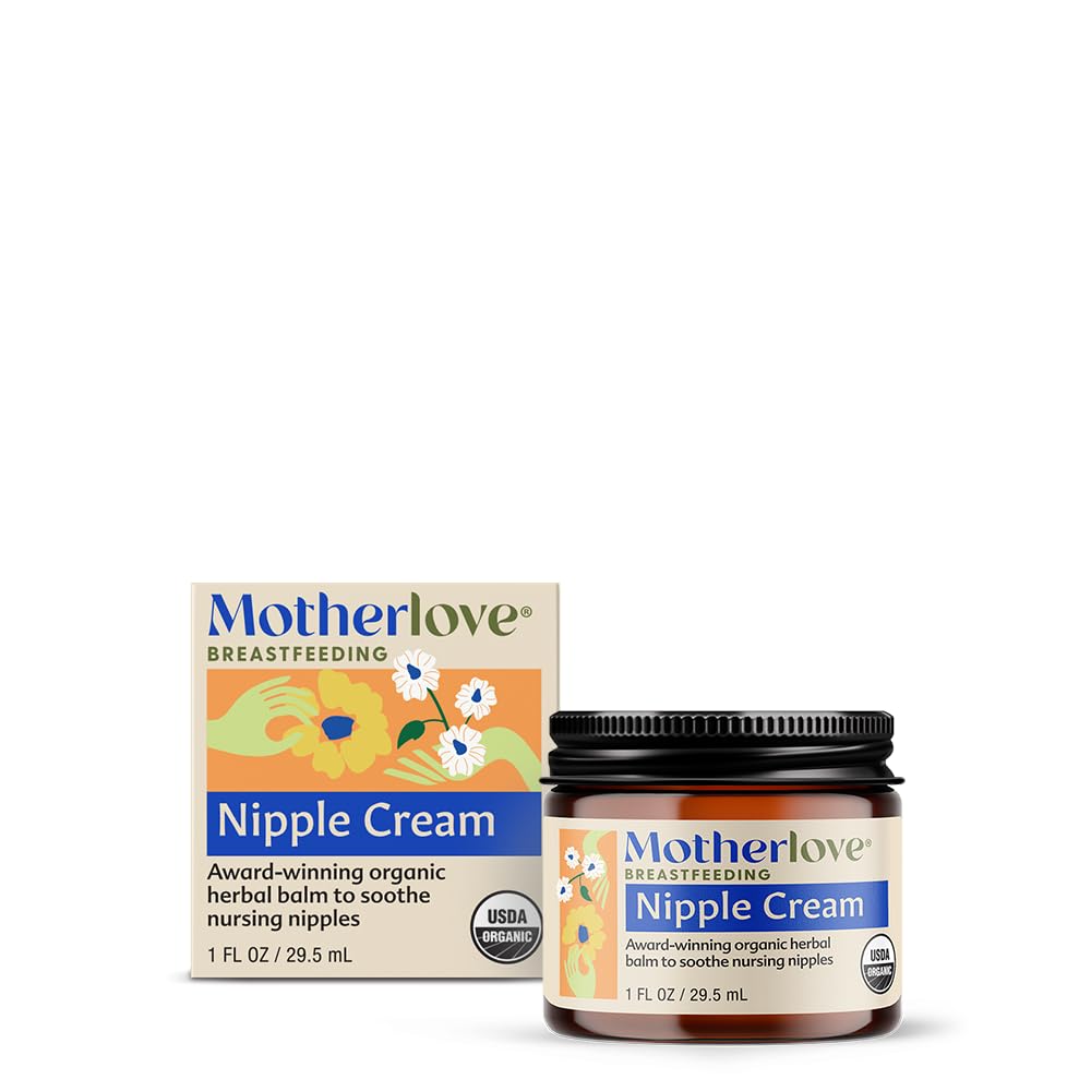 Motherlove Organic Nipple Cream for Sore Nursing Nipples (1 oz)