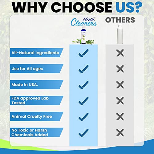 Lice Scare Away Peppermint & Rosemary Hair Spray - Natural Non-Toxic Lice Treatment for Kids & Adults