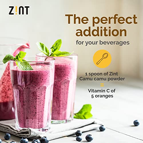 Zint Organic Camu Camu Powder - High Potency Vitamin C & Antioxidant Support, 3.5oz