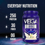 Vega Original Plant-Based Protein Powder - Creamy Vanilla, 32.5 oz for Smoothies & Shakes