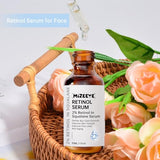 MIZEEYE Retinol 1% in Squalane Serum - Moisturizing Retinol Face Serum for Fine Lines & Acne - 30ML