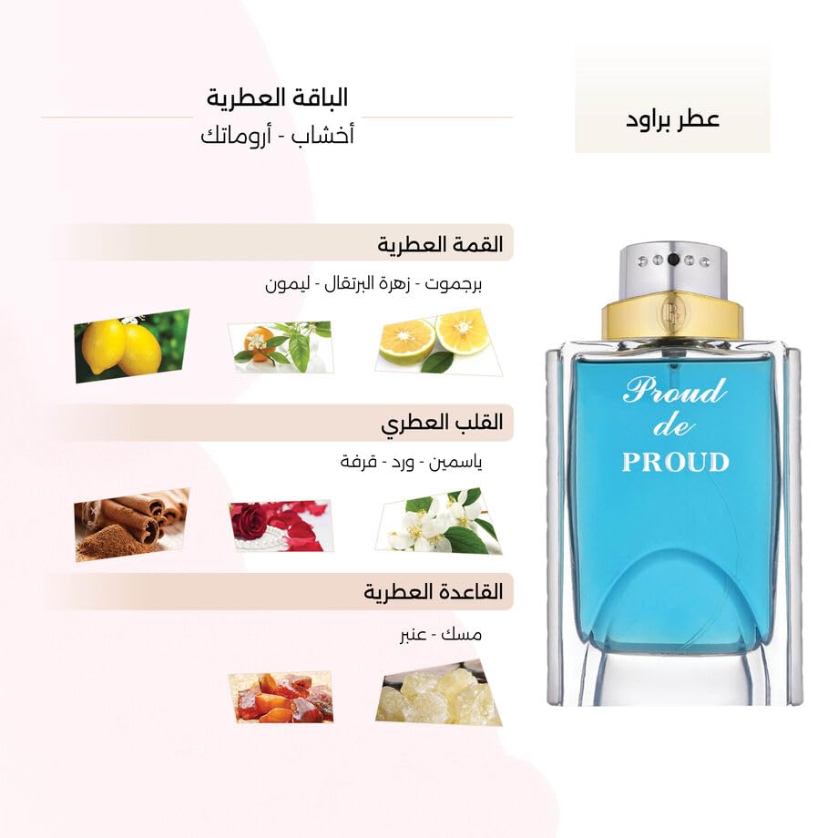 Deraah Proud: Men's Eau de Parfum - 100ml - Bold & Confident Scent