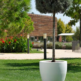 WELL HOME Ordesa Flower Pot – 30x34 cm White Ceramic Planter