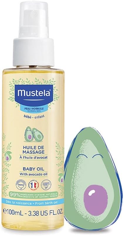 Mustela Baby Oil Duo Pack - Moisturizing Oil for Massage (2 x 100ml)