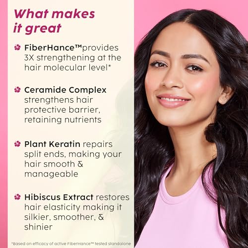 Plix Hibiscus Bond Repair Advanced Shampoo | 200ml Frizz Control for Damaged Hair