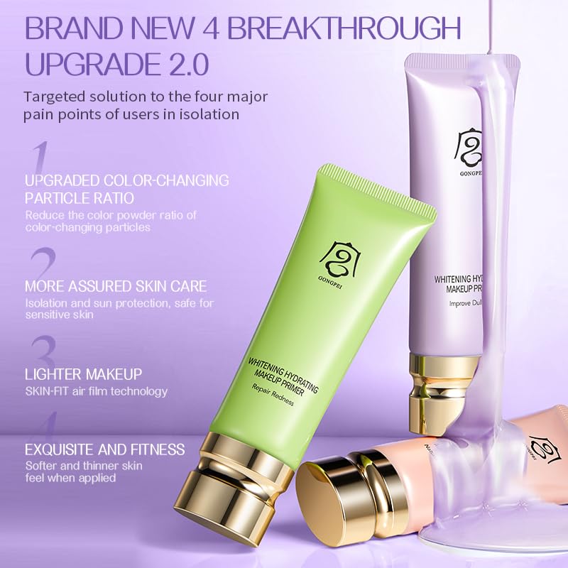 Soft Purple Brightening BB Cream SPF 30+ 40g - Moisturizing Primer & Sunscreen