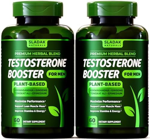 Testosterone Booster Supplement for Men - Male Enhancing Test Boost - Ashwagandha, L-Arginine, Tongkat Ali, Tribulus + More - Workout, Build...