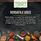 فلفل أسود عضوي مطحون بدرجة متوسطة (Organic Medium Grind Black Pepper) - فرونتير كواب (Frontier Co-op) - 6.63 أونصة - تابل فاخر