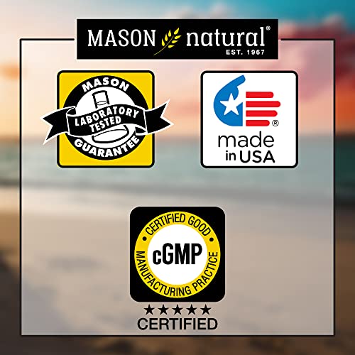 Mason Natural Calcium Magnesium & Zinc Tablets - Essential Minerals for Health - 100 Tablets