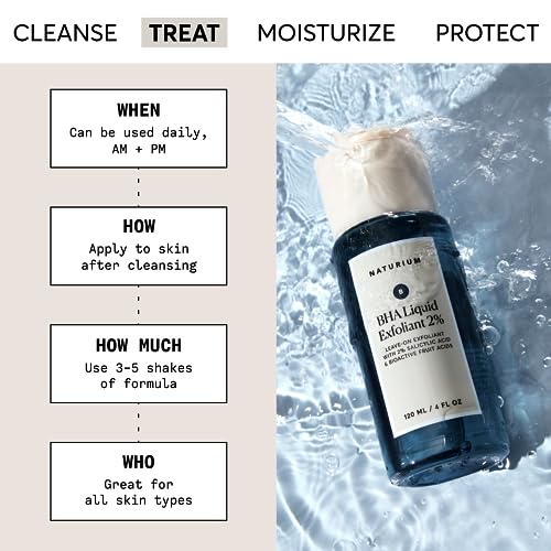 Naturium BHA Liquid Exfoliant 2% with Salicylic Acid - Pore Treatment for Face & Skin