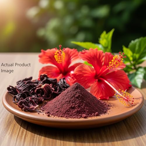 100% Pure Herbal Powder for External Use – DIY Face & Hair Packs, 1.7 oz (50g, Hibiscus)