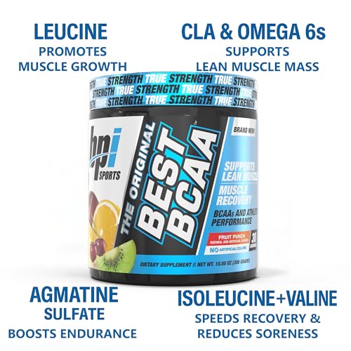BPI Sports Best BCAA Powder Fruit Punch - 10.58 Ounce