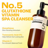 No.5+ Glutathione C Facial Spa Cleanser – Brightening & Antioxidant Gel Cleanser