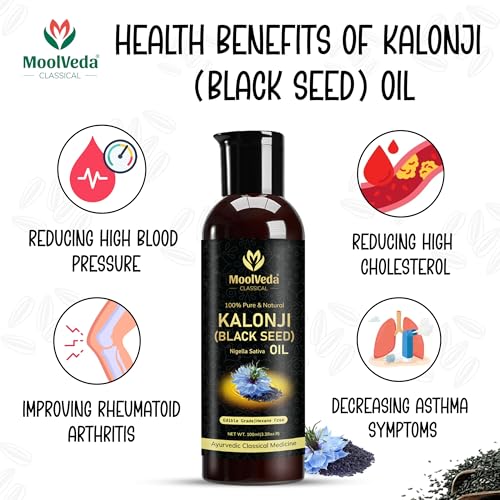 Premium Cold Pressed Kalonji Oil - Virgin Grade Black Seed Oil - 100ml