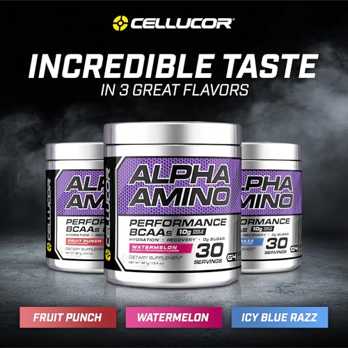 Alpha Amino Performance BCAAs Powder – Fruit Punch – 13.4 oz (381g) – Muscle Support & Recovery