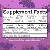MaryRuth Organics Elderberry Syrup - USDA Organic, Sugar-Free Immune Support for Kids & Adults | 1 Fl Oz