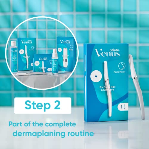 Gillette Venus Dermaplaning Tool - 2 Blade Refills, Face Razors for Women