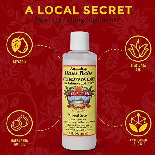 Maui Babe After Browning Tanning Lotion - 8 Ounces - Hydrate & Enhance