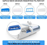 Medihealer 52-Piece CPAP Filter Kit for DreamStation 1 - Pollen, Ultra-Fine & Assembled Filters