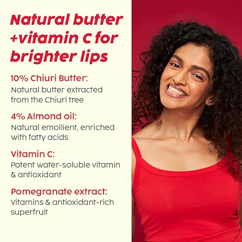PLIX Pomegranate Plump Lips Puddin’ Mask (15g) | Chiuri Butter & Vitamin C for Dark & Dry Lips