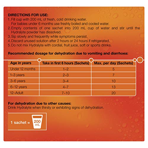 Hydralyte Powder Orange - Hydration Electrolyte Supplement