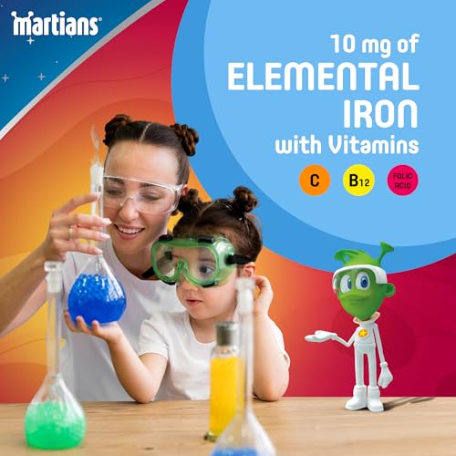 Martians Daily Multivitamin Drops 50ml - Dietary Supplement with Iron, Vitamin C, B12, and Folic Acid - Supports Overall Health & Wellbeing