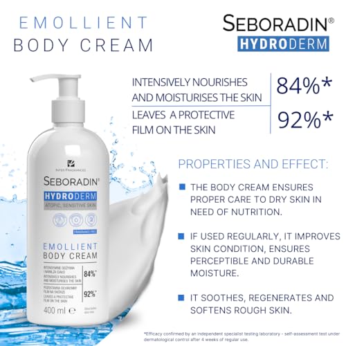 SEBORADIN Hydroderm Body Lotion & Cream for Sensitive, Dry & Atopic Skin | 400ml