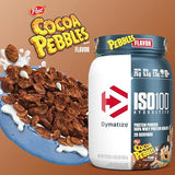 Dymatize ISO100 Hydrolyzed Whey Protein Isolate - 25g Protein, Cocoa Pebbles, 20 Servings