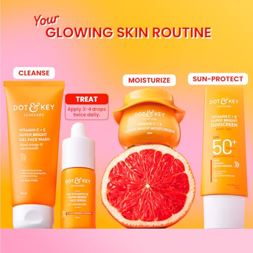 DOT & KEY 10% Vitamin C + E Serum with 5% Niacinamide - Glowing Skin, Dark Spot Corrector & Hyperpigmentation Treatment | 30ml
